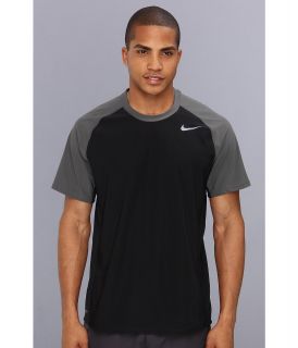 Nike Advantage UV Short Sleeve Crew Mens Short Sleeve Pullover (Black)