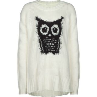 Owl Girls Tunic Sweater Cream In Sizes Large, X Large, Medium, X Smal