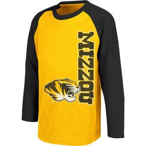 Missouri Tigers Colosseum NCAA Kids Warrior Long Sleeve Raglan T Shirt