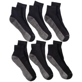 Dickies Mens 6pk Dri Tech Ankle Socks   Black
