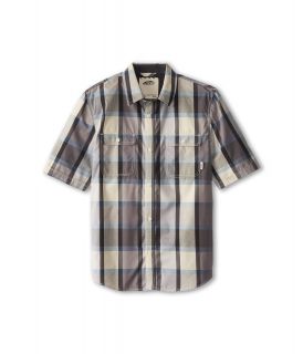 Vans Kids Averill S/S Shirt Boys Short Sleeve Button Up (Gray)