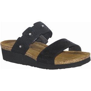 Naot Womens Ashley Black Lace Nubuck Sandals, Size 35 M   4906 B28