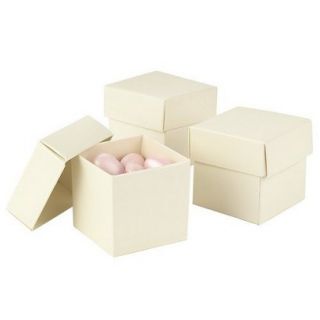 Ivory Mix & Match Favor Boxes   25ct