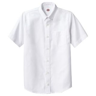 Dickies Boys Short Sleeve Oxford Shirt   White XL