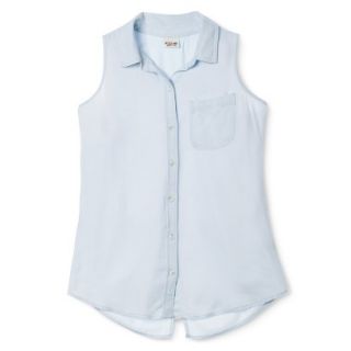 Mossimo Supply Co. Juniors Sleeveless Shirt   Lunar Blue M(7 9)