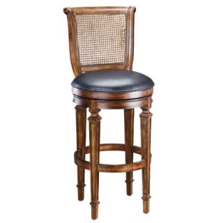 Counter Stool: Hillsdale Furniture Distressed Red Brown (Cherry) Dalton Cane