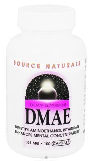 Source Naturals   DMAE 351 mg.   100 Capsules