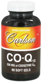 Carlson Labs   Co Q10 200 mg.   90 Softgels