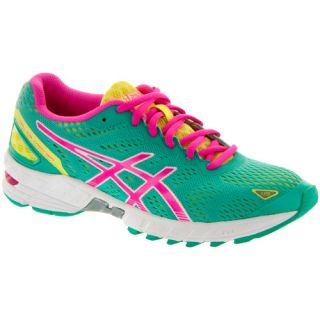 ASICS GEL DS Trainer 19: ASICS Womens Running Shoes Emerald/Hot Pink/Sunny Lime