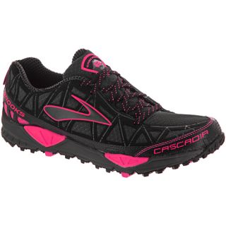 Brooks Cascadia 8: Brooks Womens Running Shoes Iron/Black/Brite Pink