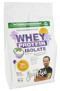 Jay Robb   Whey Protein Isolate Unflavored   80 oz.