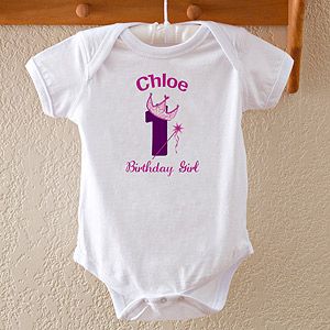 Personalized Birthday Princess Baby Bodysuits