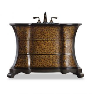 Cole & Co. 51 Designer Series Collection Madeleine Vanity   Black and Leapord