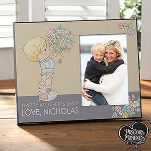Personalized Mothers Day Picture Frame   Precious Moments Flower Bouquet