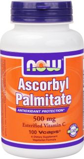 NOW Foods   Ascorbyl Palmitate 500 mg.   100 Vegetarian Capsules