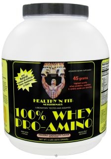 Healthy N Fit   100% Whey Pro Amino Heavenly Chocolate   5 lbs.