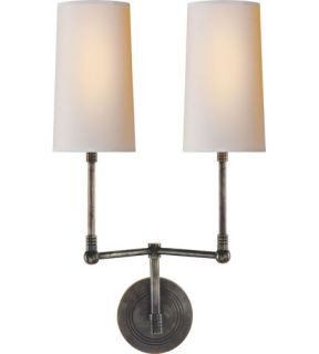 Thomas Obrien Ziyi 2 Light Wall Sconces in Bronze With Wax TOB2027BZ NP
