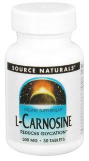 Source Naturals   L Carnosine 500 mg.   30 Tablets