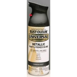 Rust Oleum Universal 11 oz. All Surface Metallic Carbon Mist Spray Paint and Primer in One (6 Pack) 261413
