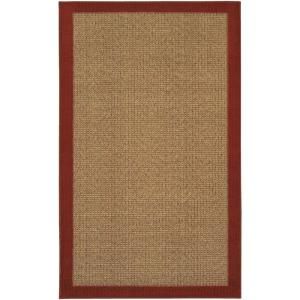 Mohawk Willow Border Red 5 ft. x 8 ft. Area Rug 175573