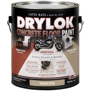UGL 1 gal. Bamboo Beige Latex Drylok Concrete Floor Paint 209156
