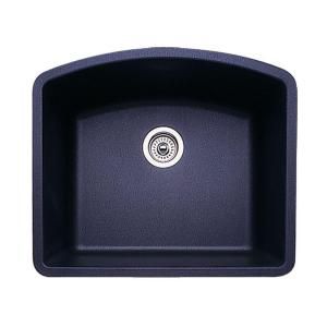 Blanco Diamond Undermount Composite 24x20.8x10 0 Hole Single Bowl Kitchen Sink in Anthracite 440174