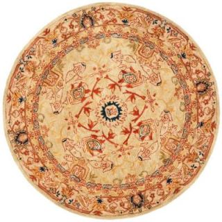 Safavieh Anatolia Ivory and Beige 4 ft. x 4 ft. Round Area Rug AN514A 4R