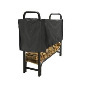 Pleasant Hearth 4 ft. Heavy Duty Firewood Rack with Half Cover LS938 48SC