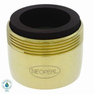 NEOPERL 1.5 GPM Dual Thread Water Saving Faucet Aerator in Polished Brass 37.0093.98