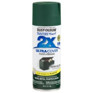 Rust Oleum Painters Touch 2X 12 oz. Semi Gloss Hunter Green General Purpose Spray Paint (6 Pack) 249853