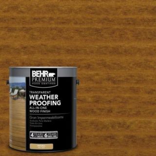 BEHR Premium 1 gal. #T 129 Chocolate Transparent Weatherproofing All In One Wood Finish 50001