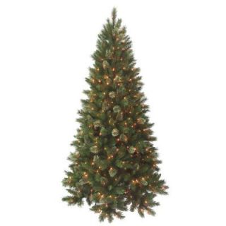National Tree Company 9 ft. Deluxe Cashmere with Ready Lit Clear Lights RMP7 300E 90