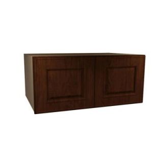 Home Decorators Collection Assembled 36x12x24 in. Wall Double Door Cabinet in Roxbury Manganite Glaze W362412 RMG
