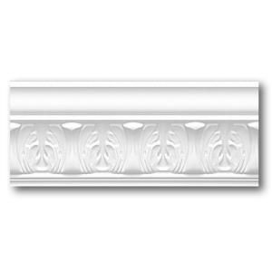 Focal Point FP23045 Grecian 3/4 in. x 4 1/8 in. x 8 ft. Primed Polyurethane Crown Moulding FP23045