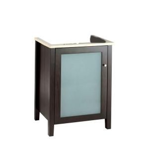 American Standard Cardiff 24 in. W x 20 in. D x 31.25 in. H Vanity Cabinet Only in Black 9445.024.339
