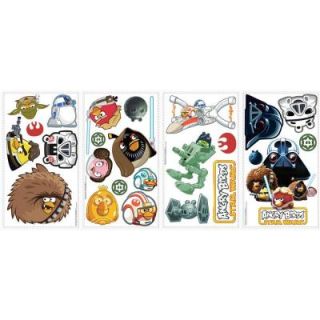 10 in. x 18 in. Angry Birds Star Wars 24 Piece Peel and Stick Wall Decals DISCONTINUED RMK2164SCS