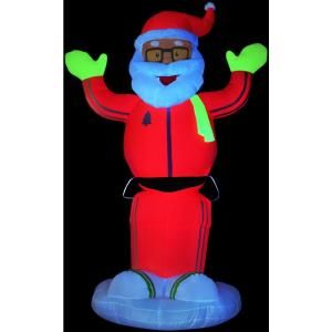 6ft Airblown Inflatable Animated Mooning Santa