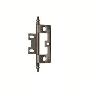 Hickory Hardware 2 1/2 in. x 1 1/2 in. Silver Medallion Furniture Barrel Hinge P8293 SM