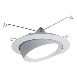 Halo 5 in. Matte White LED Directional Recessed Lighting Trim 594WB