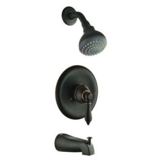 Design House Hathaway 1 Handle Tub and Shower Faucet in Oil Rubbed Bronze 523498