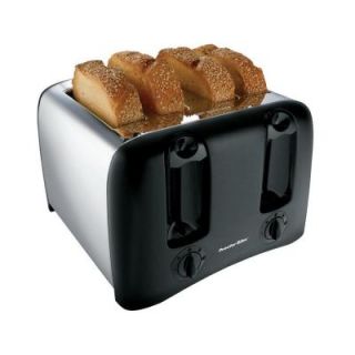 Proctor Silex 4 Slice Cool Wall Toaster in Black/Chrome DISCONTINUED 24608