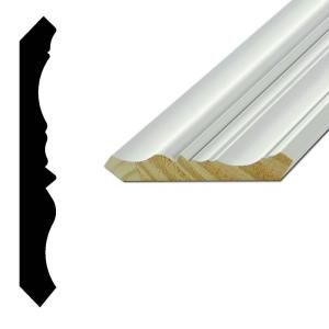 American Heritage WPCR 696 11/16 in. x 5 1/4 in. x 96 in. Primed Finger Joint Pine Crown Moulding WPCR696 PFJ 8