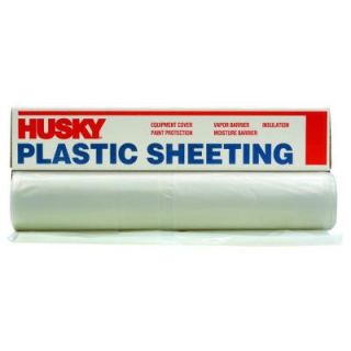 Husky 200 ft. x 20 ft. Clear 1.2 mil Plastic Sheeting CF01220 200C