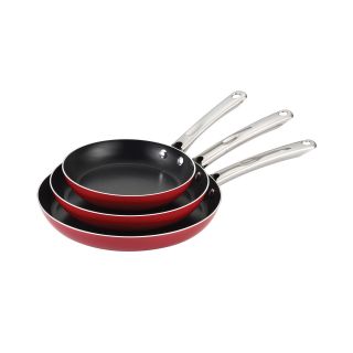 Farberware 3 pc. Nonstick Skillet Set with Stainless Steel Handles