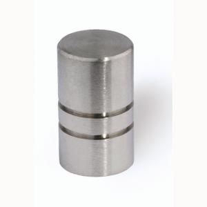 Siro Designs 1/2 in. Fine Brushed Stainless Steel Cabinet Knob HD 44 338