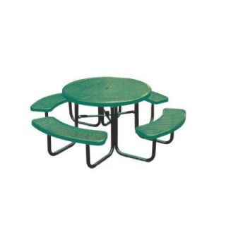 Ultra Play 46 in. Diamond Green Commercial Park Round Portable Table PBK358 RDVG