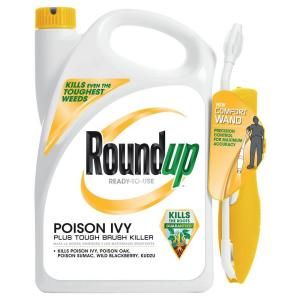 Roundup 1.33 gal. Ready to Use Poison Ivy and Tough Brush Killer Comfort Wand 5203910