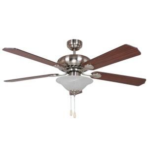 Yosemite Home Decor Whitney 52 in. Satin Nickel Ceiling Fan with 1 Light WHITNEY BBN 1