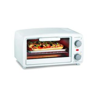 Proctor Silex 4 Slice Toaster Oven Broiler in White DISCONTINUED 31116