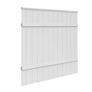 Veranda 6 ft. x 6 ft. Windham White Vinyl Fence Panel 73002103